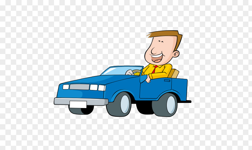 Cartoon Character Driving Driver PNG