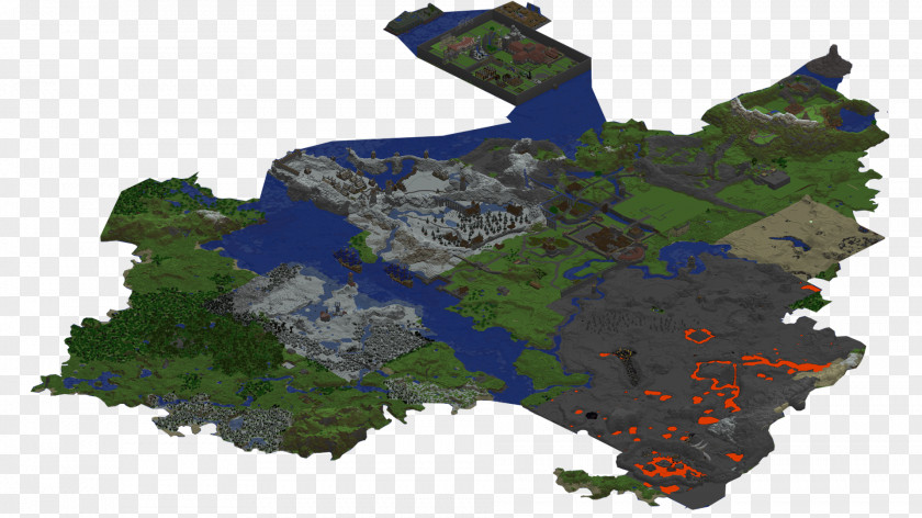 Durga Minecraft World Map Landscape Click Wrap PNG
