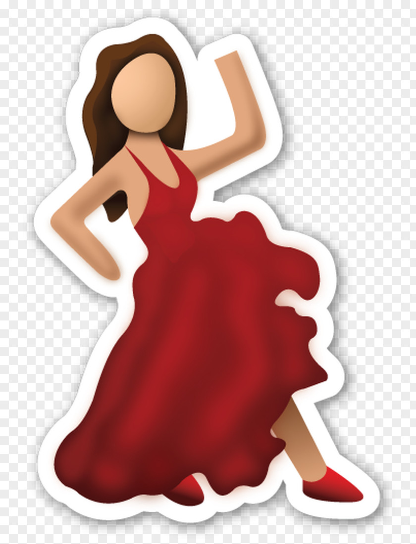 Emoji World Day Flamenco Dance Sticker PNG
