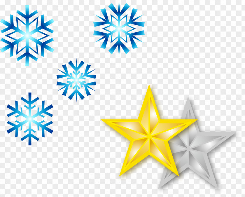 Free Christmas Snowflakes Elements Pull Snowflake Clip Art PNG