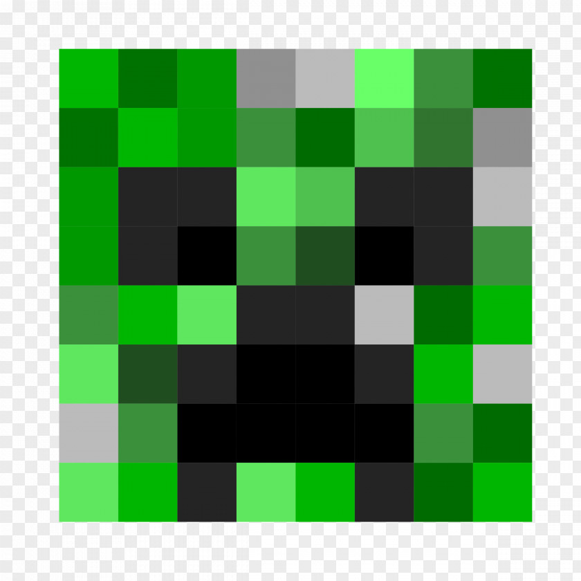 Creeper Minecraft Pixel Art Clip PNG