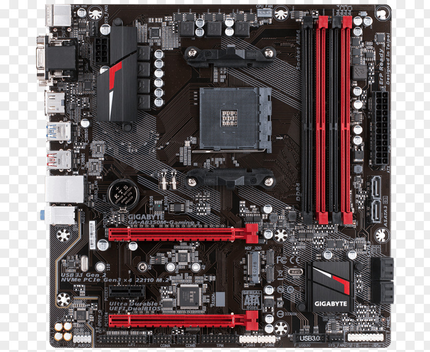 Socket AM4 MicroATX CPU Ryzen Motherboard PNG