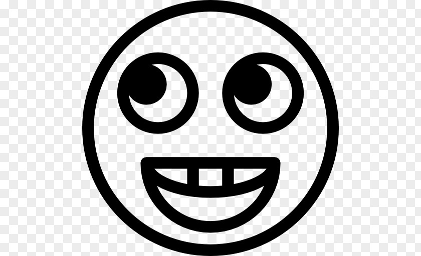 Black And White Smile Facial Expression PNG