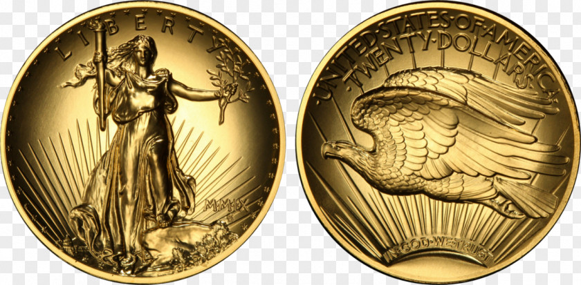 Coin Gold United States Double Eagle PNG