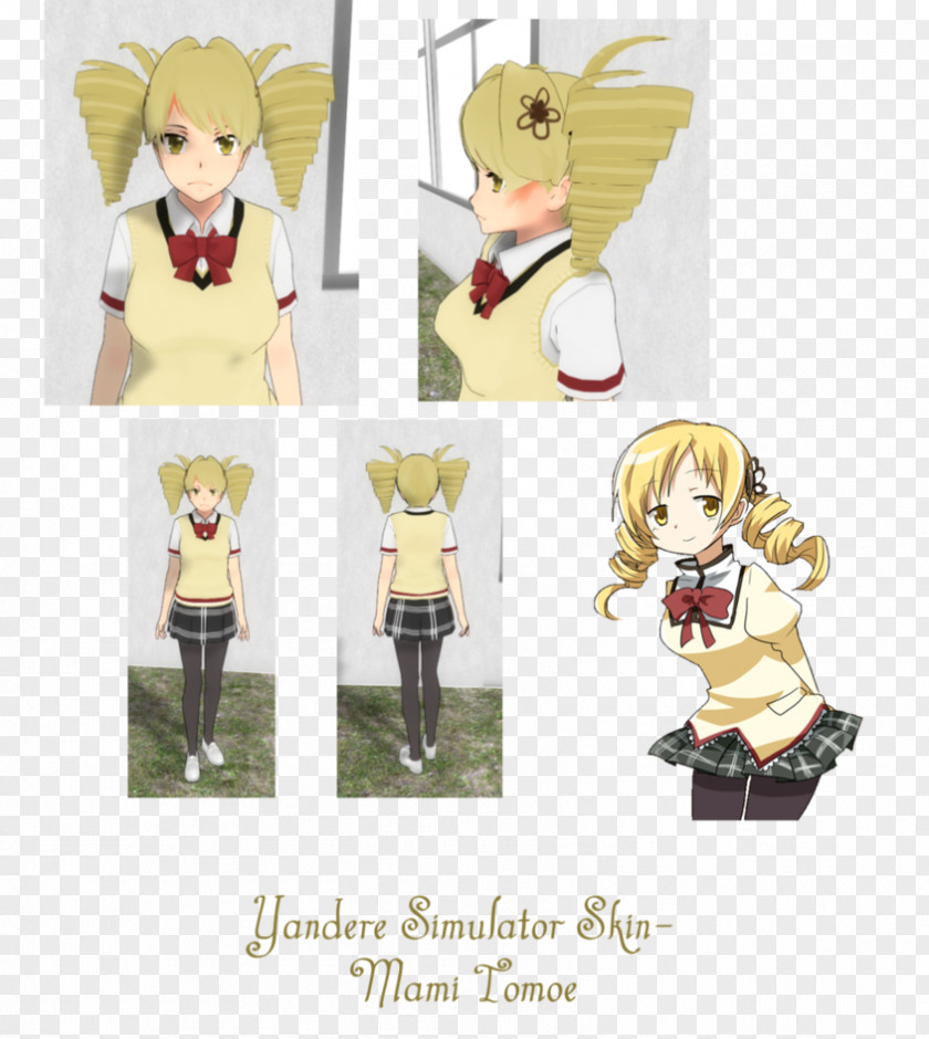 Mami Tomoe Yandere Simulator Homura Akemi Madoka Kaname Character PNG