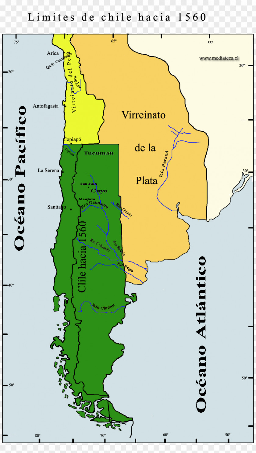 Map Fronteras De Chile Argentina–Chile Relations Boundary Treaty Of 1881 Between And Argentina PNG