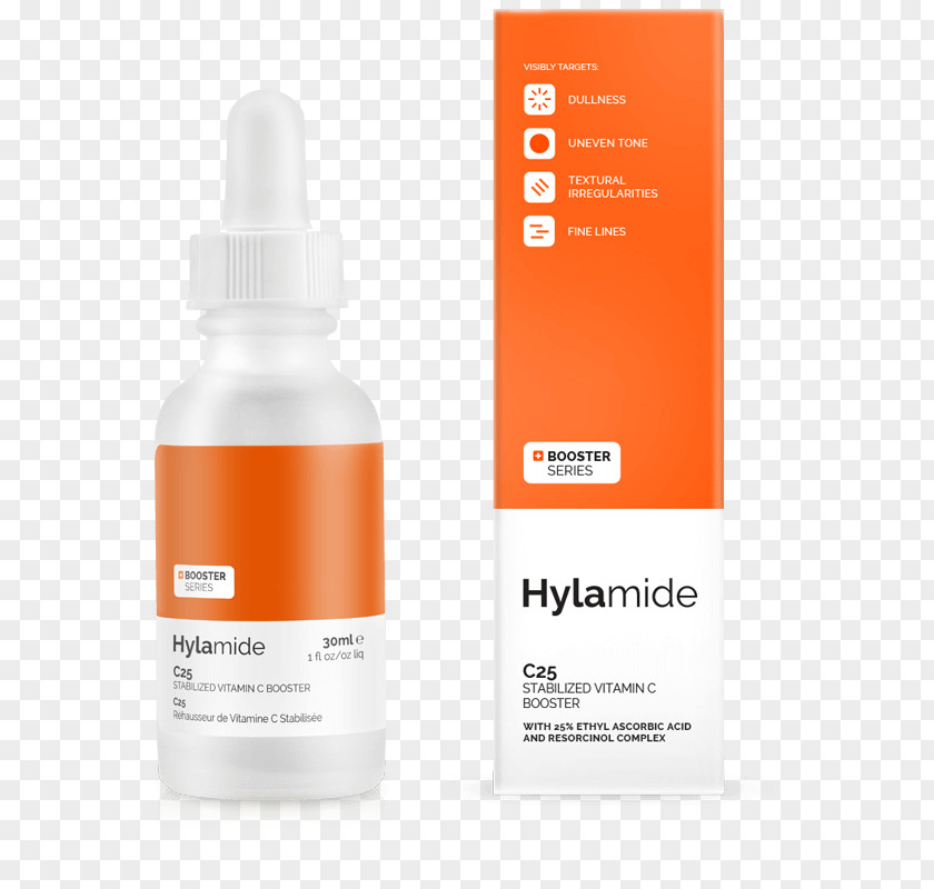 Product Box Design Hylamide Booster C25 Chemistry Of Ascorbic Acid Glow Vitamin C PNG