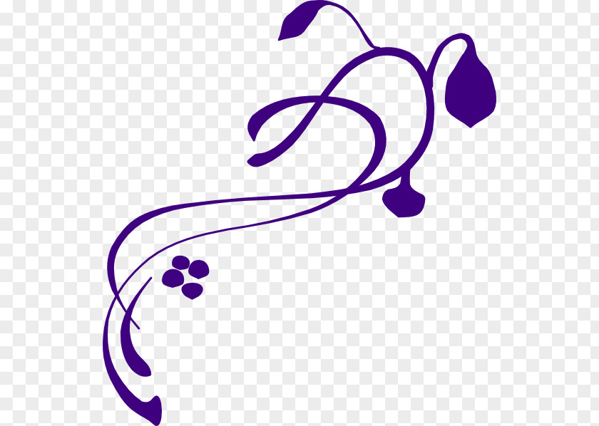 Purple Flourish Cliparts Vine Clip Art PNG