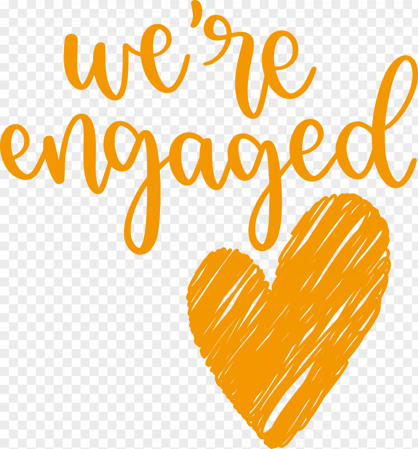 We Are Engaged Love PNG