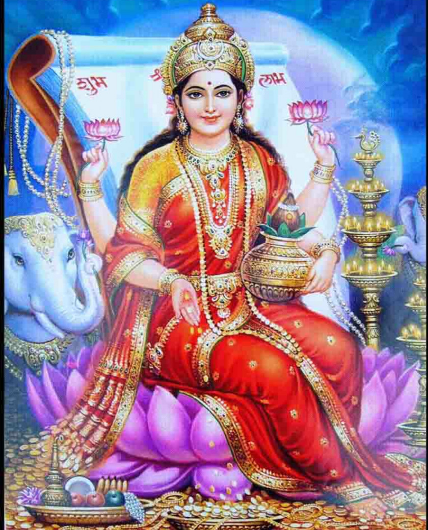 Lakshmi Radhe Maa Ganesha Devi Laxmi Pooja PNG