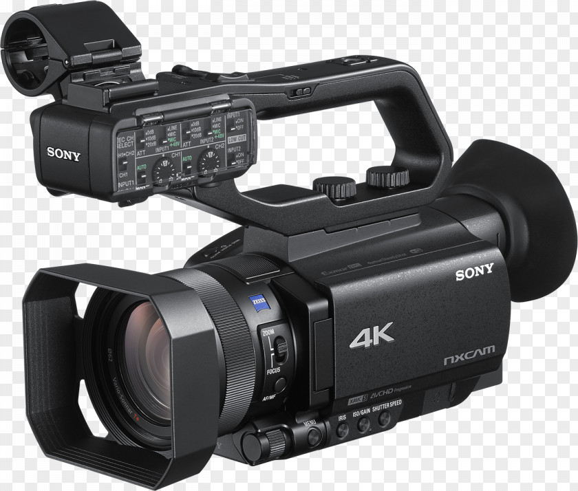 Sony NXCAM HXR-NX80 XDCAM PXW-Z90V Video Cameras Handycam PNG