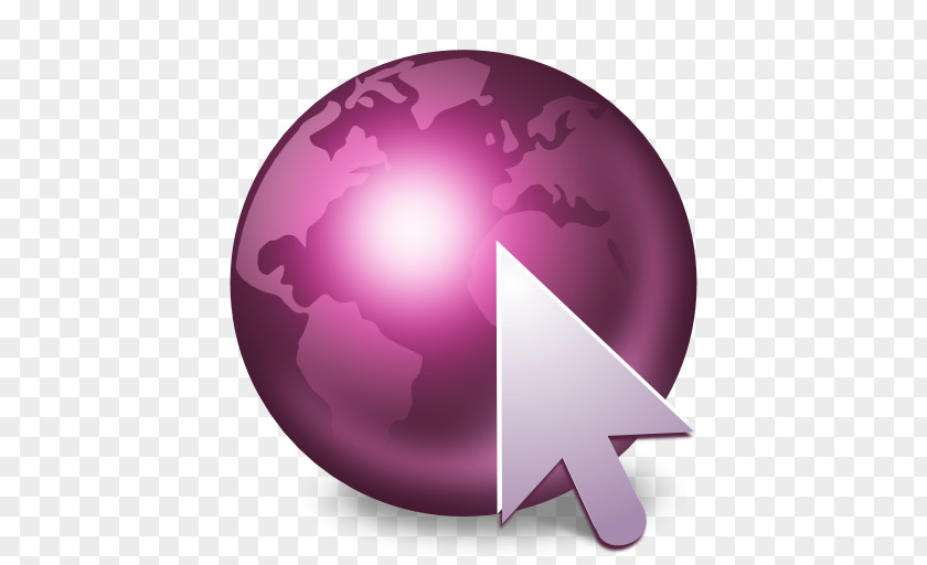 Apps Galeon Pink Purple Globe Sphere PNG