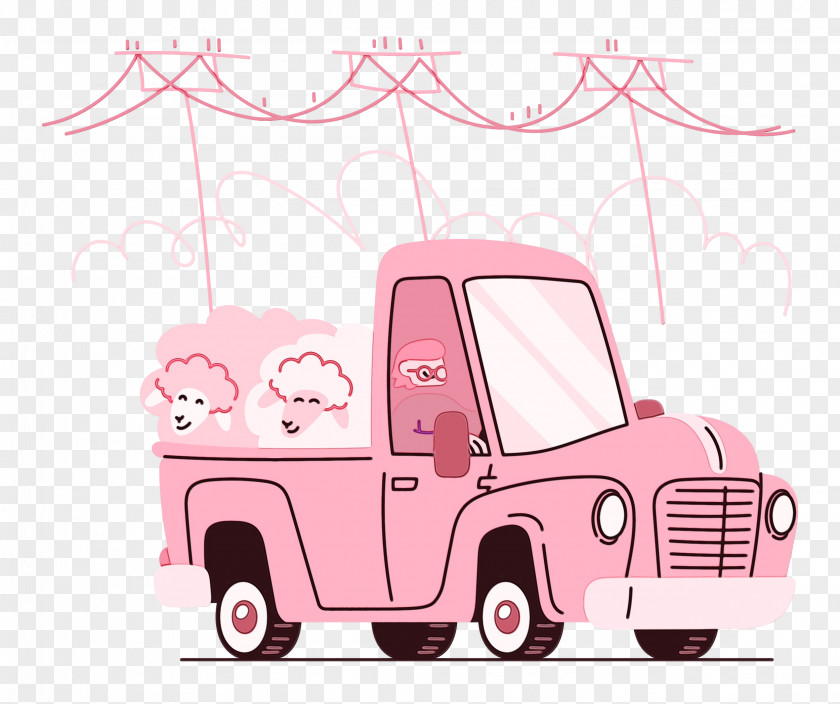 Cartoon Drawing Car Commercial Vehicle PNG