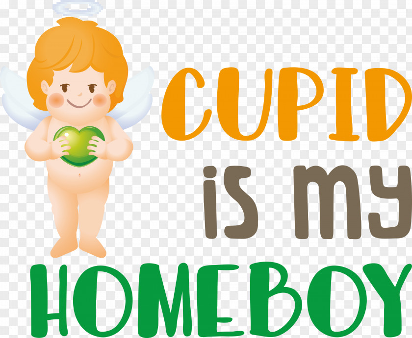 Cupid Is My Homeboy Valentine PNG