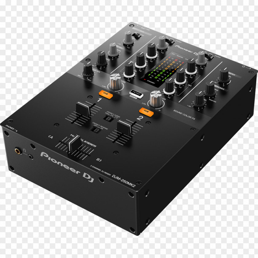 DJ Mixer Pioneer DJM-250MK2 Disc Jockey Audio Mixers PNG