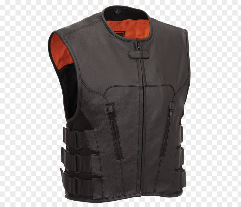Motorcycle Gilets Leather Jacket PNG