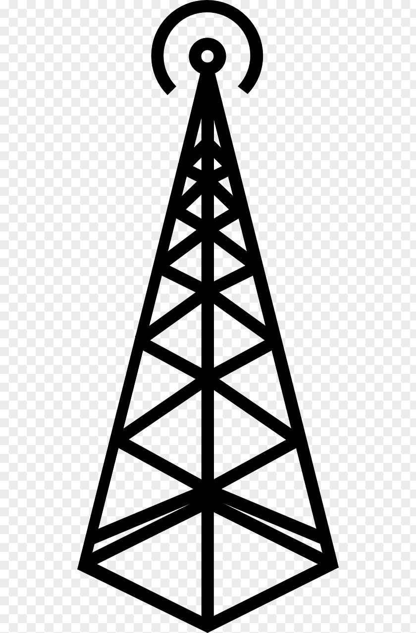 Signal Receiver Cell Site Telecommunications Tower Cellular Network Clip Art PNG