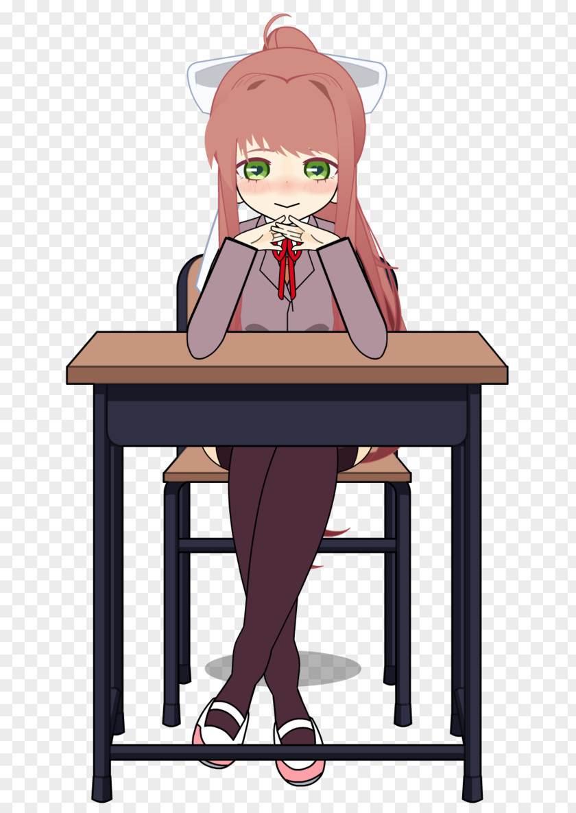 Throne ROOM Table Doki Literature Club! Yandere Illustration Wall PNG
