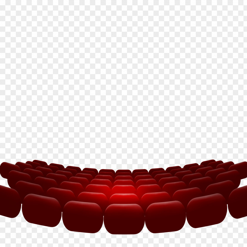 Vector Red Theater Seats Icon PNG