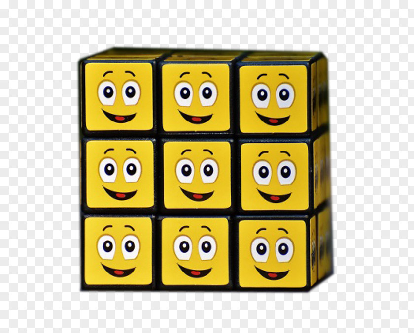 Cartoon Cube Emotion Laughter Emoticon Illustration PNG