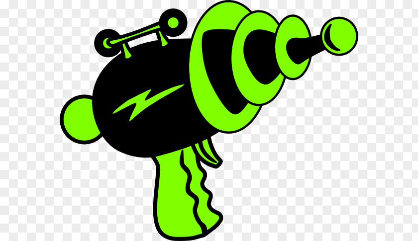 Green Gun Cartoon PNG