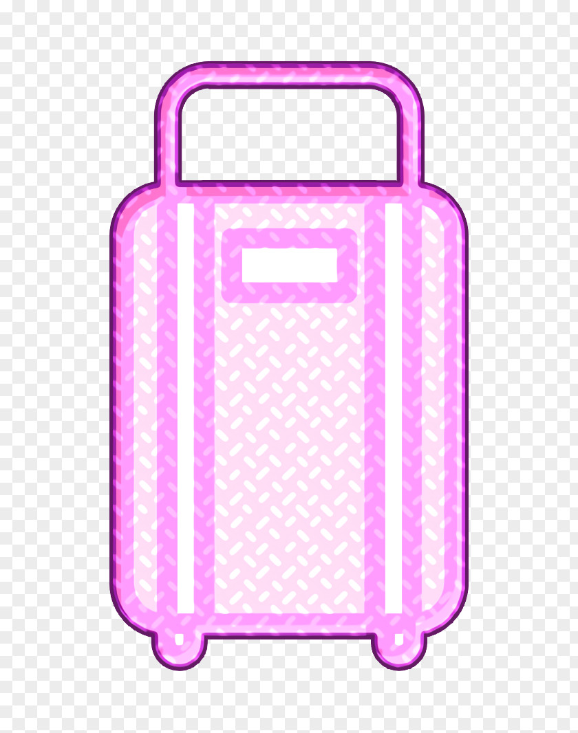 Hand Luggage Magenta Bag Icon Lungage PNG