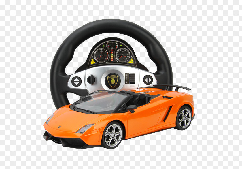 Orange Cool Sports Car Lamborghini Gallardo PNG