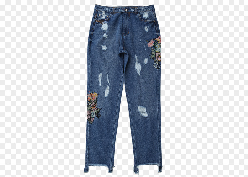 Ripped Jeans Denim Carpenter Slim-fit Pants PNG
