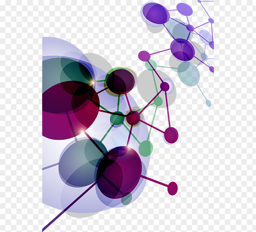 Colorful Vector Material Molecule Euclidean Download PNG