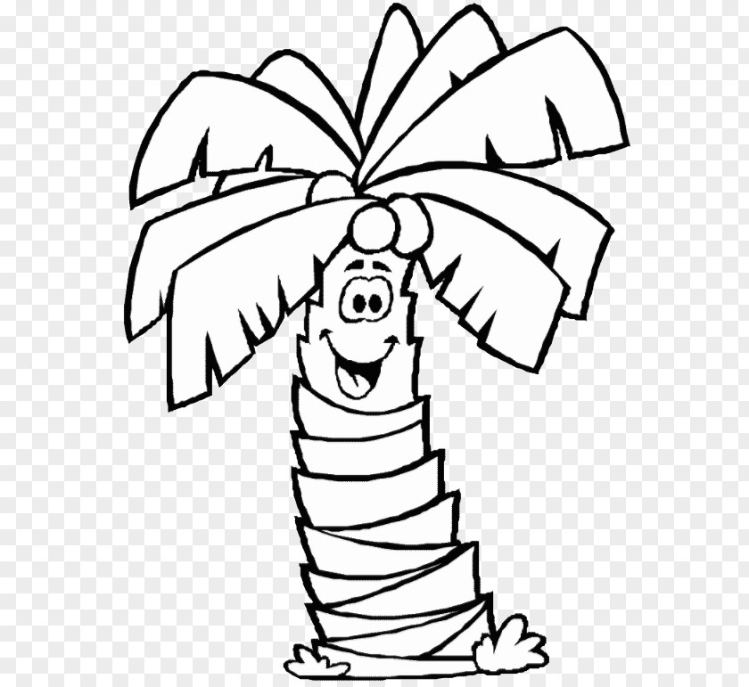 Coloring Book Palm Trees PNG