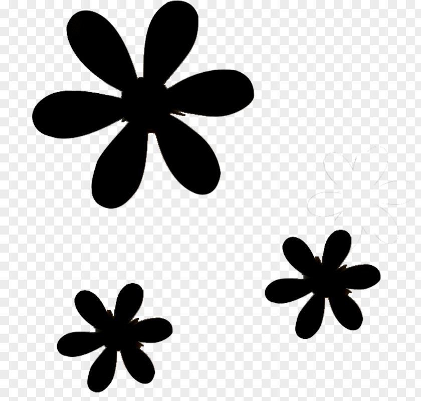 Flower Plant Leaf Petal Black-and-white Symbol Font PNG