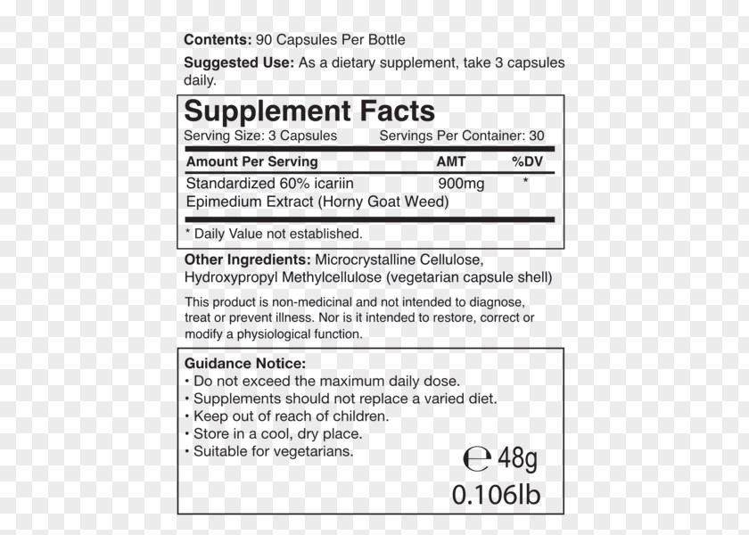 Horny Document Vitamin C Label PNG