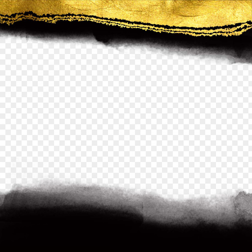 Ink And Gold Background Texture Black White Mapping PNG