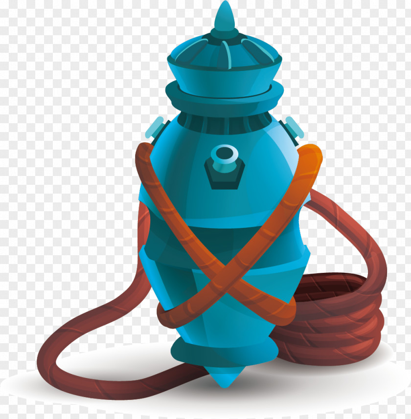 Blue Vector Bomb Modeling Adobe Illustrator PNG