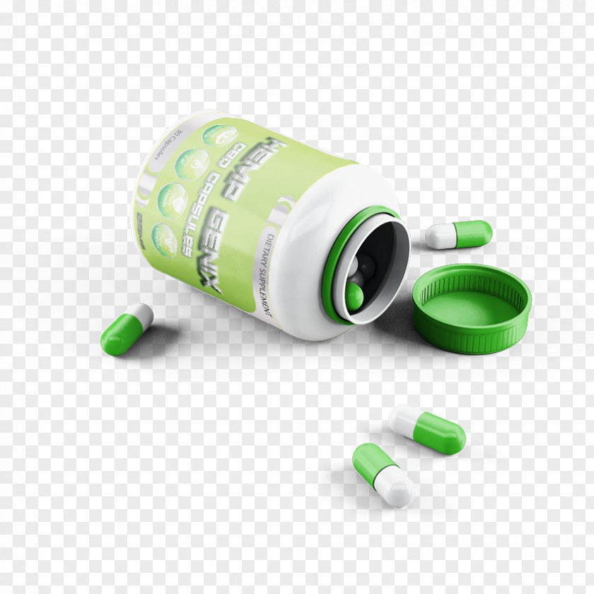 Bottle Mockup Cannabidiol Tablet Capsule Cannabis Drug PNG