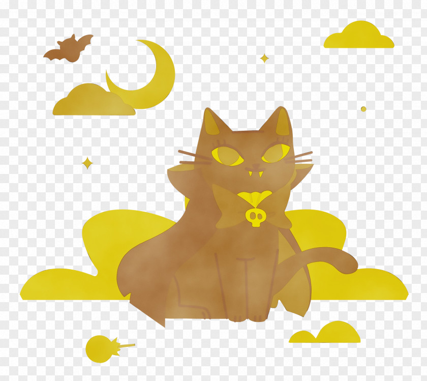 Cat Kitten Whiskers Paw Cartoon PNG