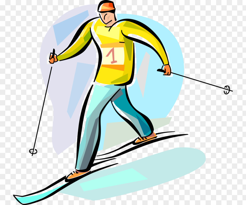 Cross Country Skiers Ski Poles Cross-country Skiing Clip Art Line PNG