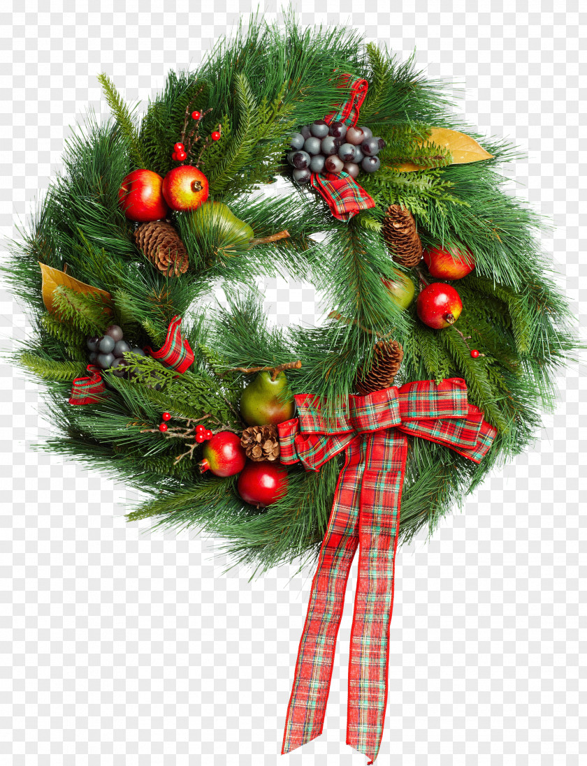 Garland Wreath Christmas Decoration Gift PNG
