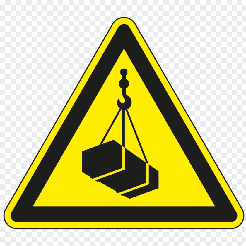 Krane Warning Sign Hazard Symbol Safety PNG