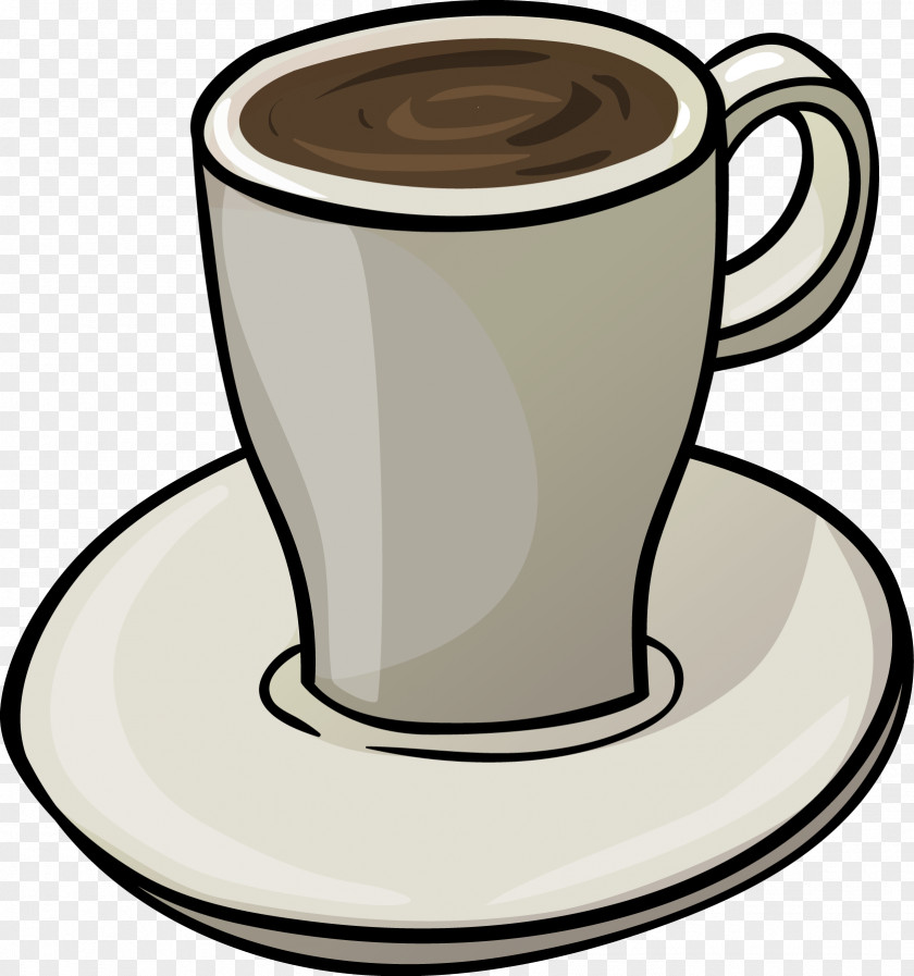 Cartoon Painted Coffee Cup Tea Cafe PNG
