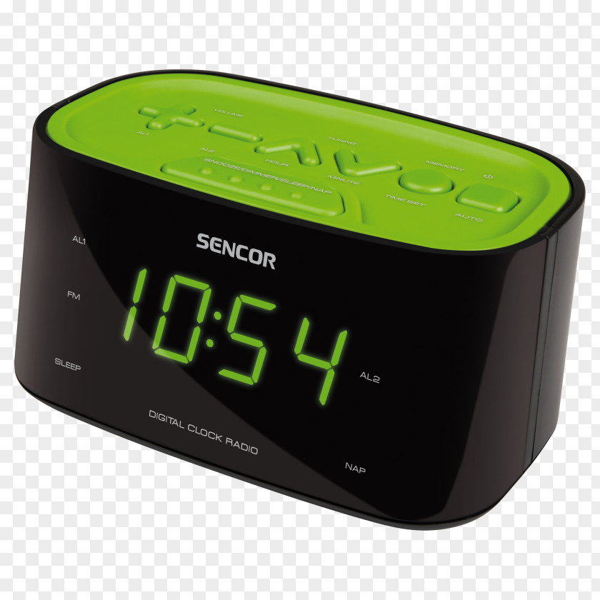 Radio Alarm Clocks FM Broadcasting Display Device PNG