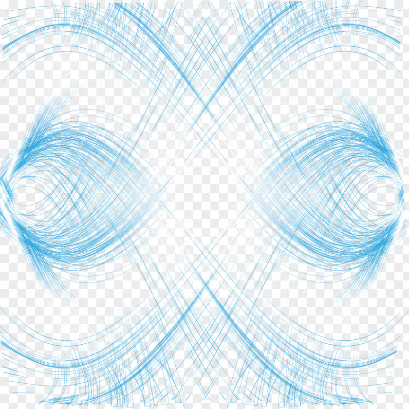 Vector Blue Decorative Pattern Euclidean PNG