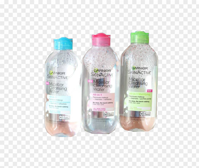 Cleansing Water Lotion Garnier Micellar All-in-1 Skin Care Cosmetics PNG