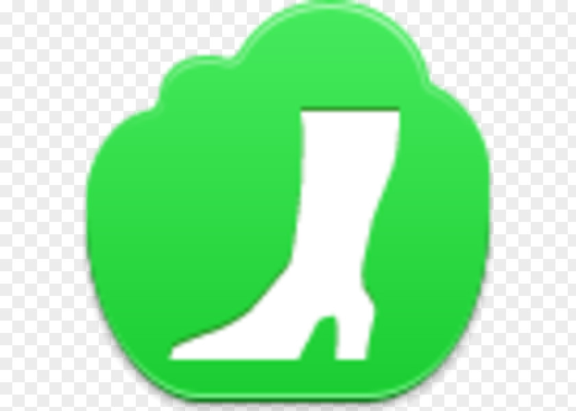 Green Cloud High-heeled Shoe Clip Art PNG