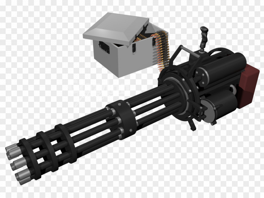 Machine Gun Minigun Bullet Gatling Weapon PNG