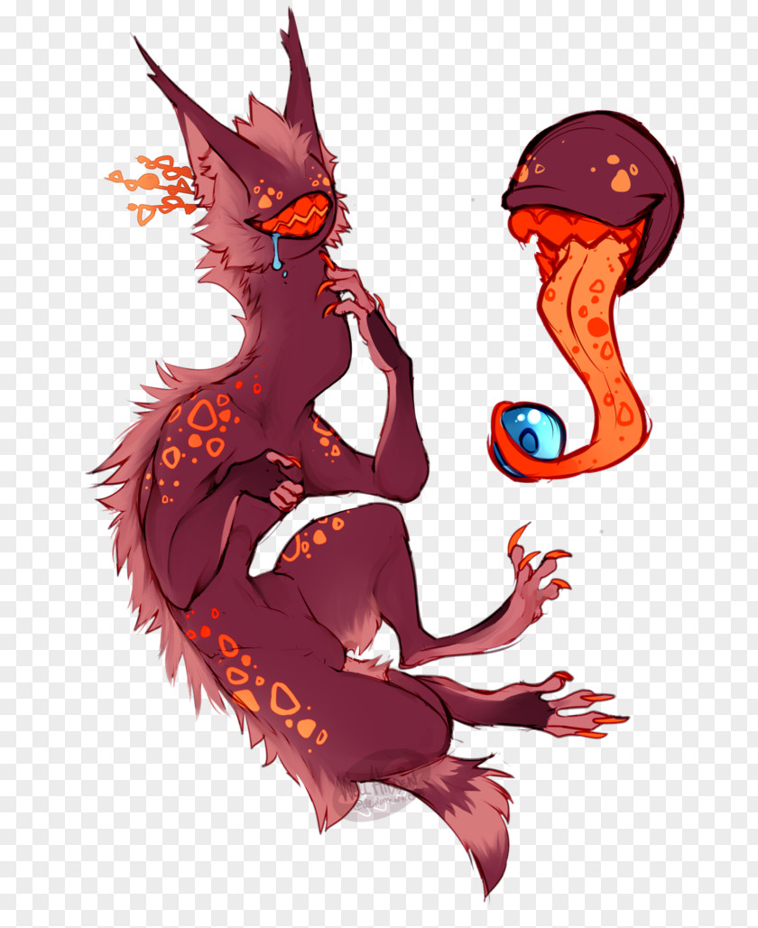 Anxious Cat Illustration Cartoon Organism Fiction Demon PNG