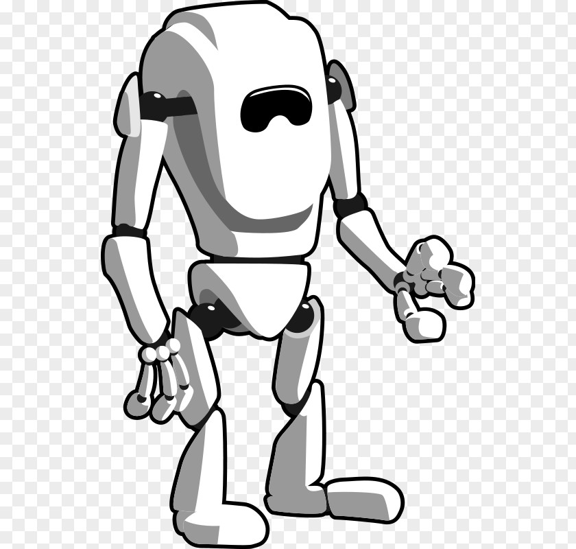 Robot Arm Cliparts Black And White Clip Art PNG