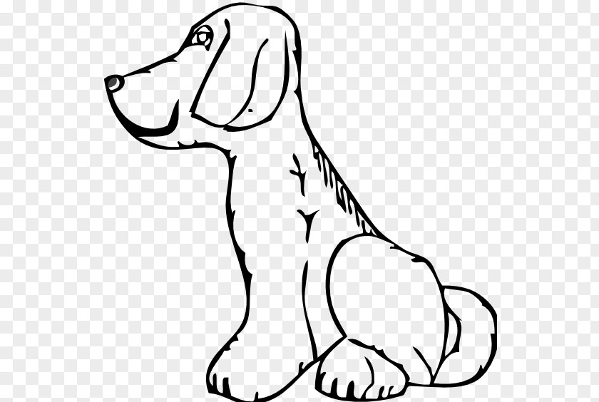 Sit Quietly Cliparts Dog Black And White Clip Art PNG