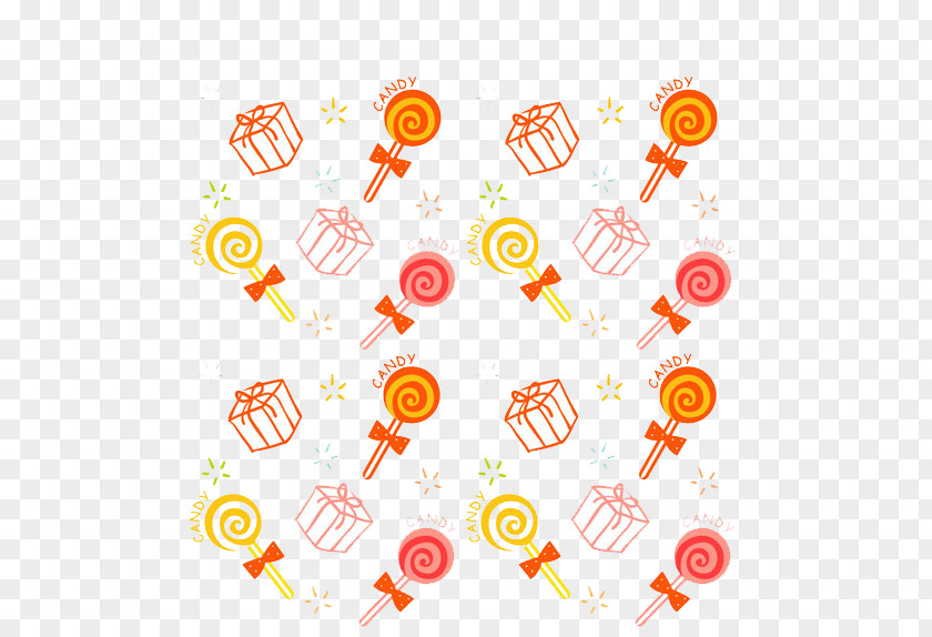 Star Lollipop Motif PNG