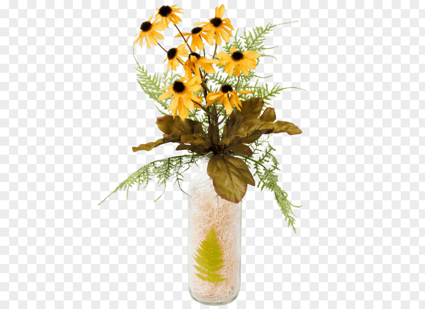 Vase Floral Design Cut Flowers Silk PNG